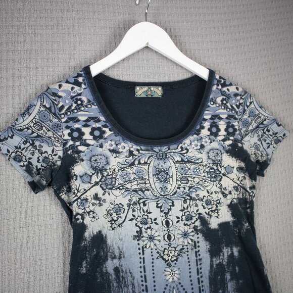 Vanilla Sugar Metal Rhinestud y2k 2000s Top - Picture 4 of 7